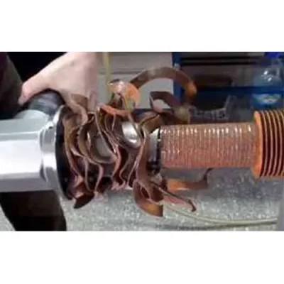 حذف پره‌های لوله با دستگاه FinMill برند KRAIS