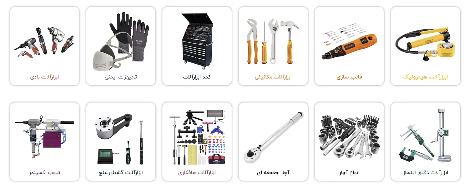 تنوع ابزارآلات قابل ارائه در صنعت پرداز