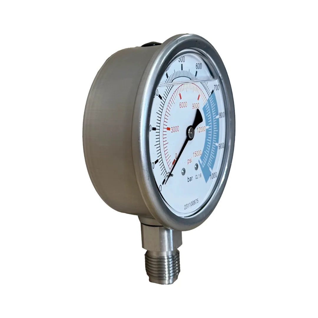 خرید گیج فشار روغنی هیدرولیک مدل HG-100-70 برند RAHSOL SPS