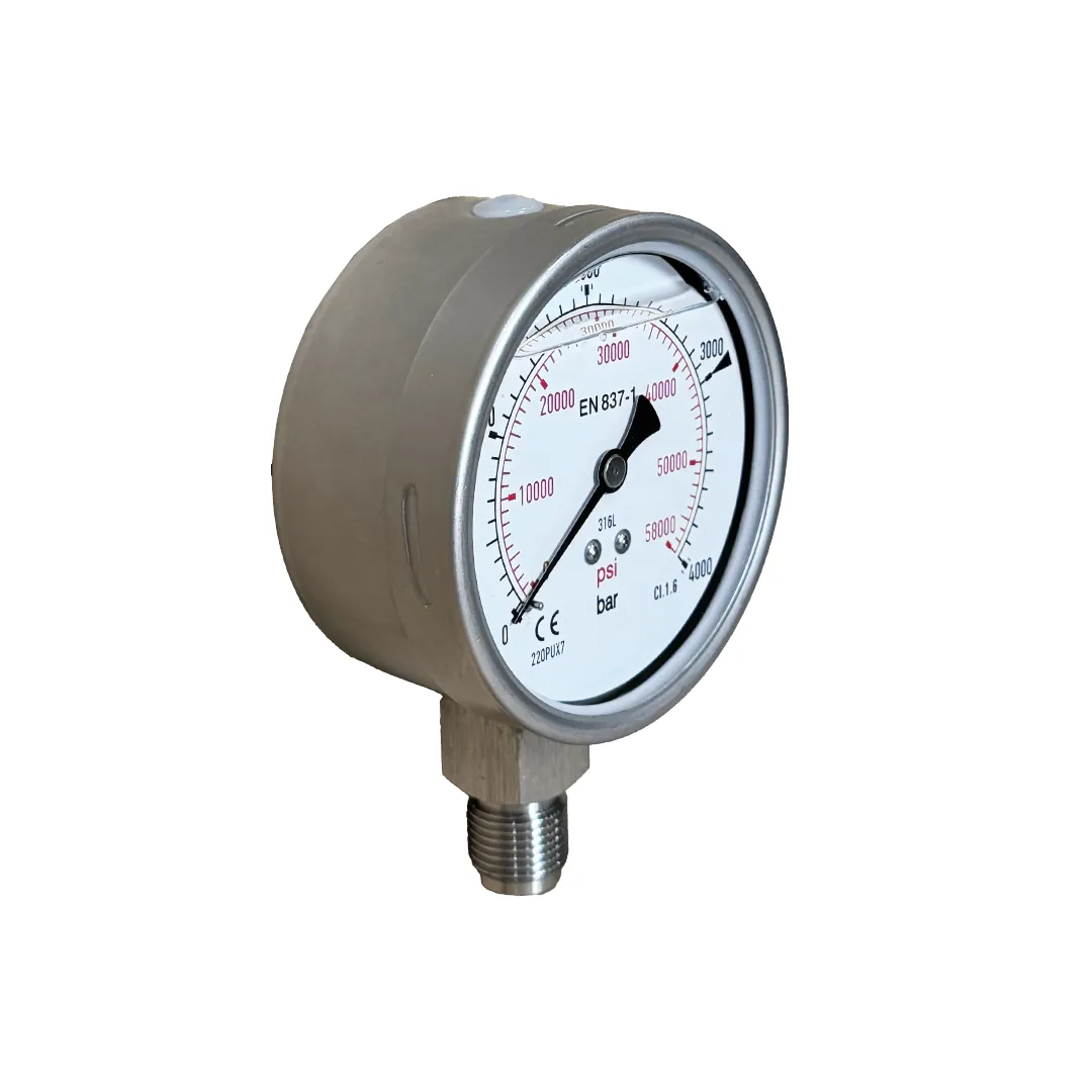 خرید گیج فشار روغنی هیدرولیک مدل HPP-2800 برند RAHSOL SPS