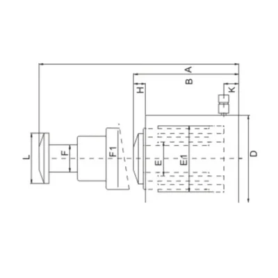 ابعاد جک هیدرولیک تلسکوپی مدل TC-103 برند RAHSOL SPS